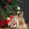 Christmas Gift Bags - 10ct Burlap Treat Bags - Drawstring Bags